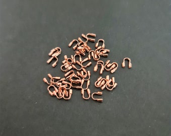 50 pc's x Tarnish Resistant Rose Gold Plated Wire Guardians