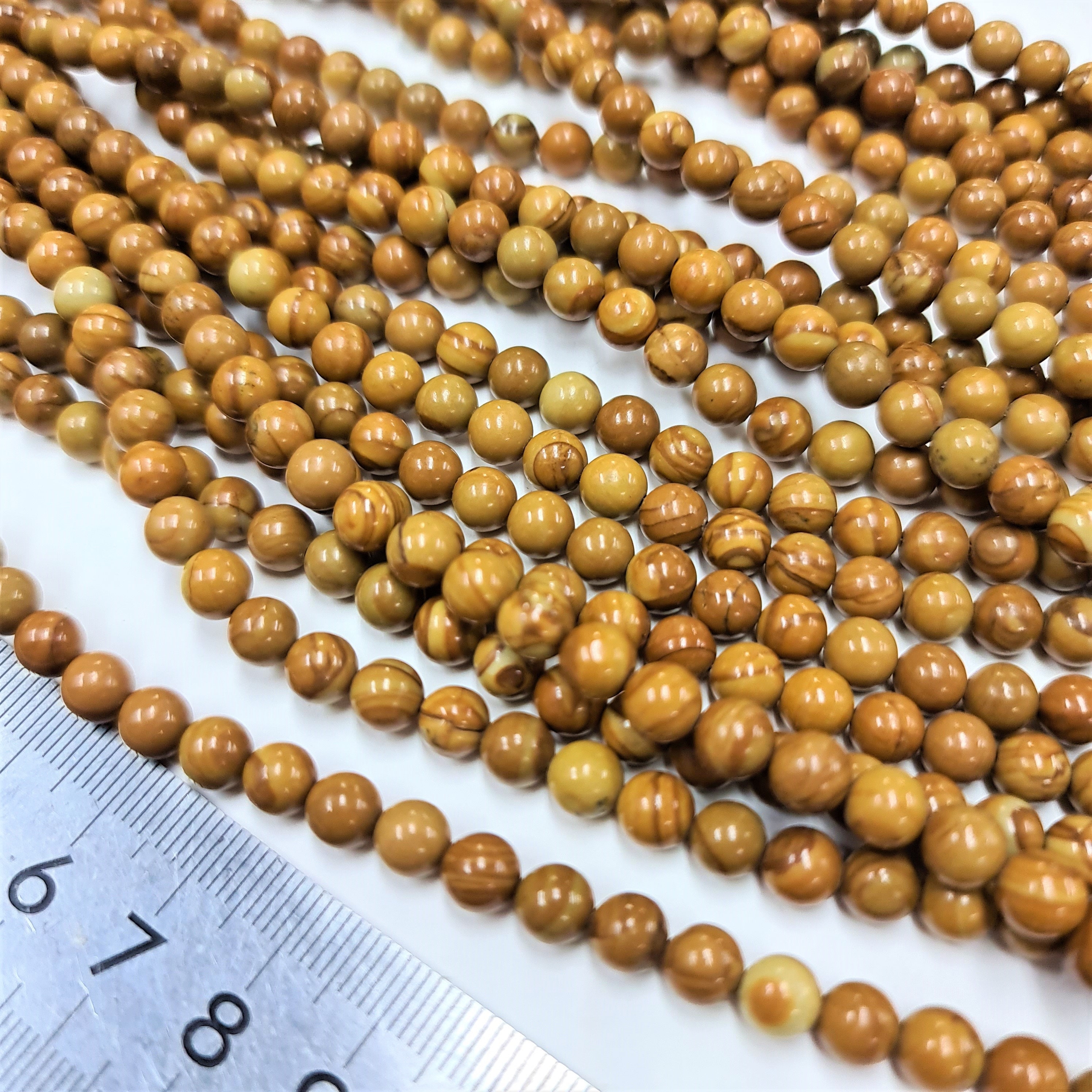 Wood Grain Jasper 6mm Stone Strand Etsy Australia