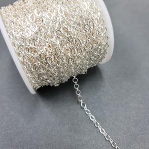 Decorative Chain 6mm 1 Metre Silver Plated Tarnish Resistant Extension Link