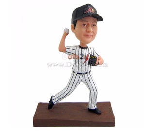 custom made baseball bobblehead from your photo,  custom baseball bobbleheads