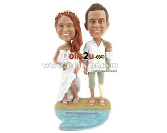 Custom wedding Bobbleheads Cake Topper, custom wedding bobbleheads, wedding bobbleheads, wedding cake toppers