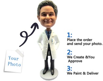 Custom doctor bobblehead from your photo / bobblehead doctor gift/ dentist Bobblehead gift,  dentist bobbleheads