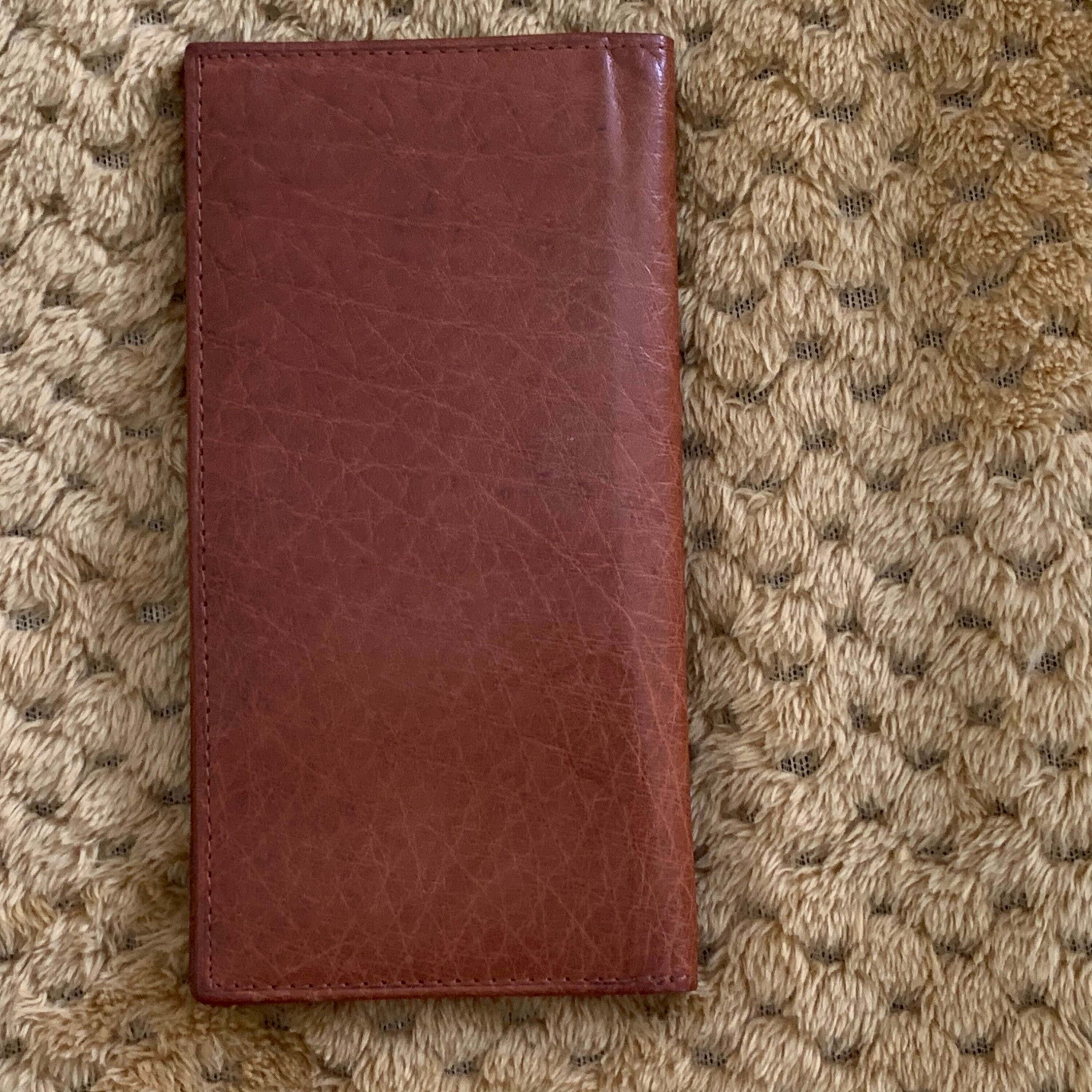 Vintage Brown Checkbook Cover or Holder For Bills ID and Etsy