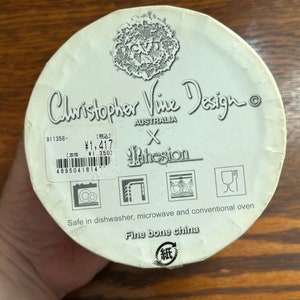 Christopher Vine Design X Inhesion Fine Bone China Coffee Mug Parisian ...