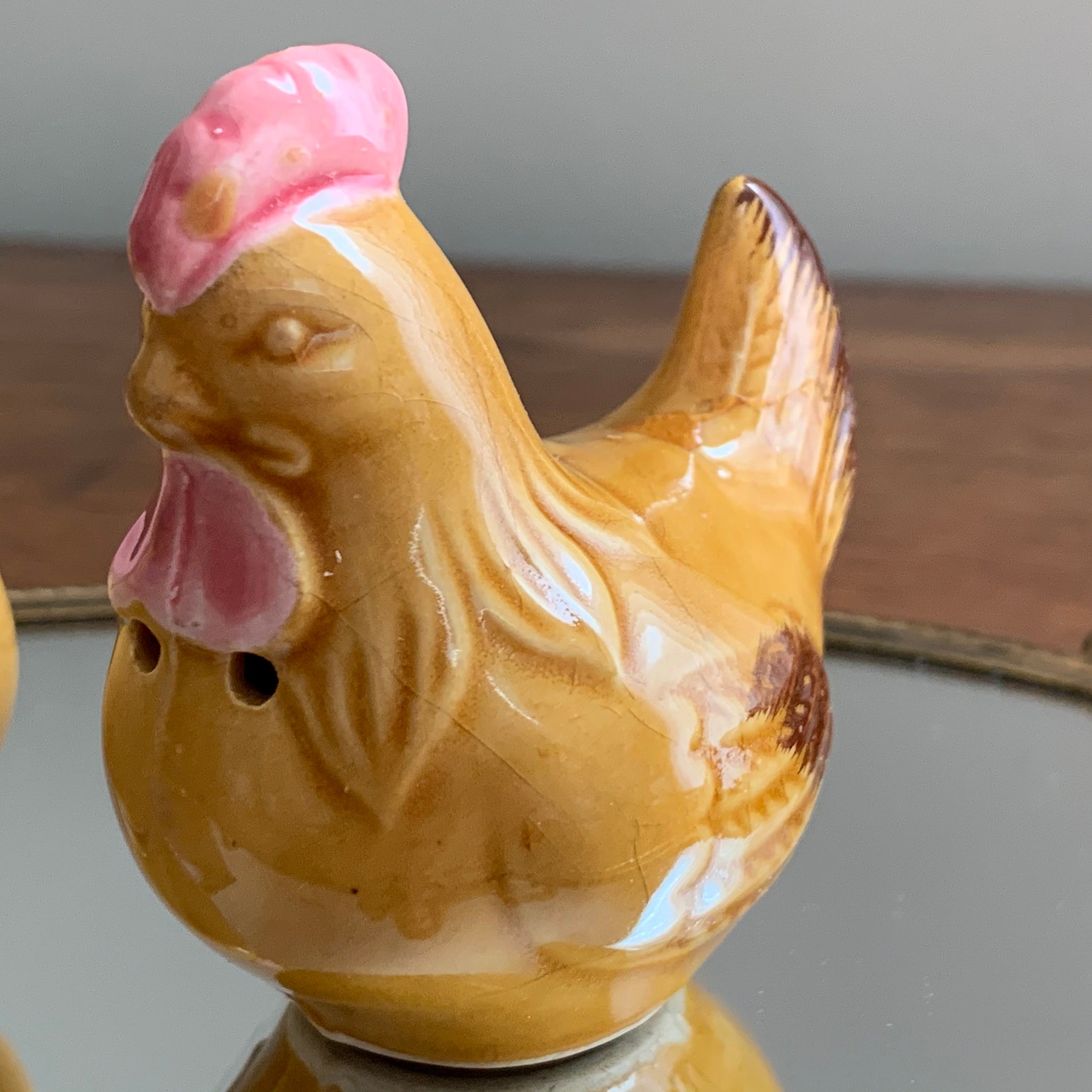 Vintage Ceramic Chicken Salt and Pepper Shakers Retro 1950s Etsy