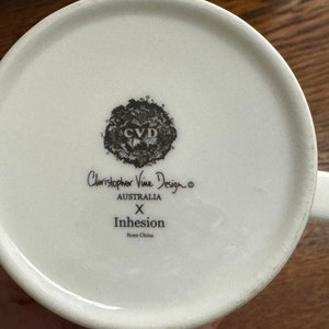 Christopher Vine Design X Inhesion Fine Bone China Coffee Mug Parisian ...