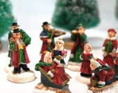 Miniature Victorian Christmas Carolers Set of 12