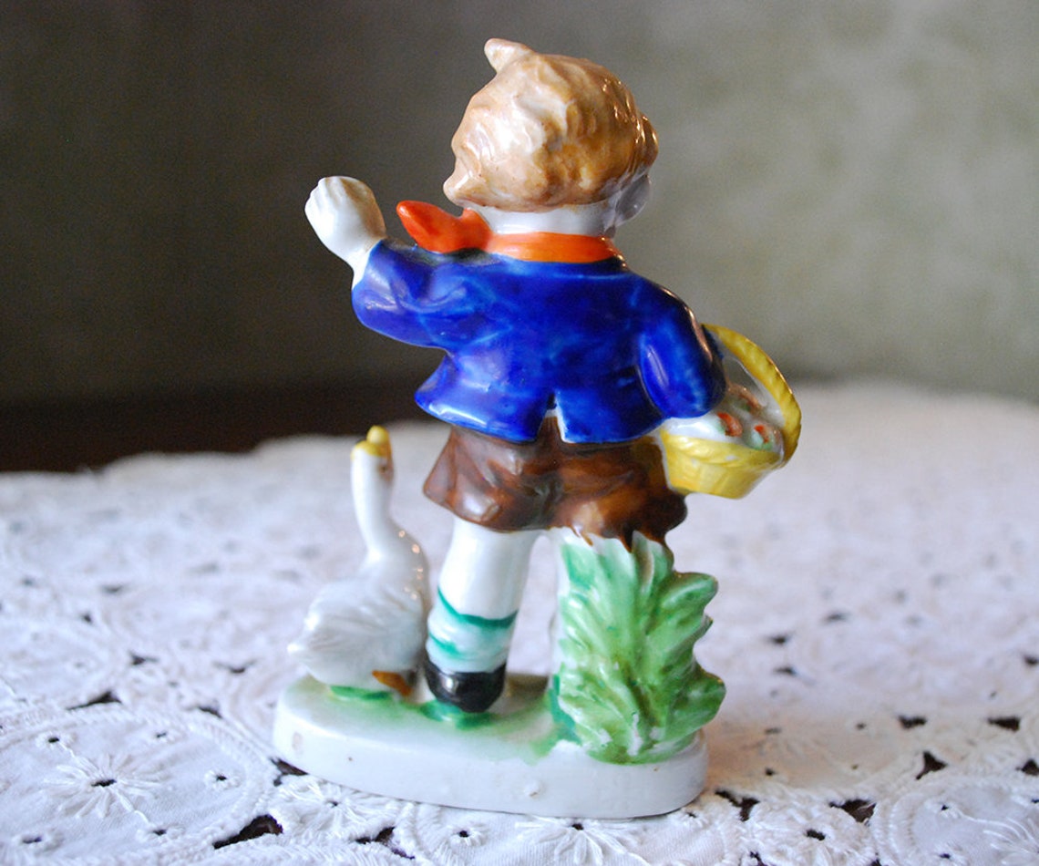 Porcelain Figurines Boy and Girl 5 Tall Occupied Etsy