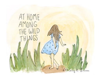 among the wild things - 8x10 art print