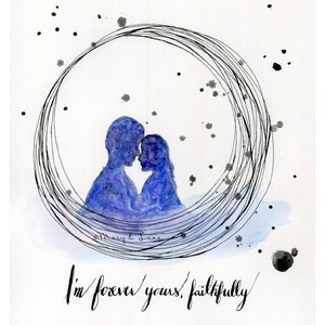 forever yours, faithfully- 8x10 art print