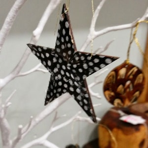 4 x REAL feather Christmas decorations HANDMADE in the UK