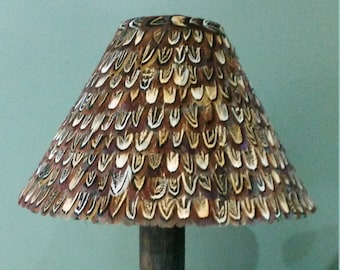 23-25 cm Klosz do lampy z prawdziwego pióra bażanta, klosz do lampy, kulisy
