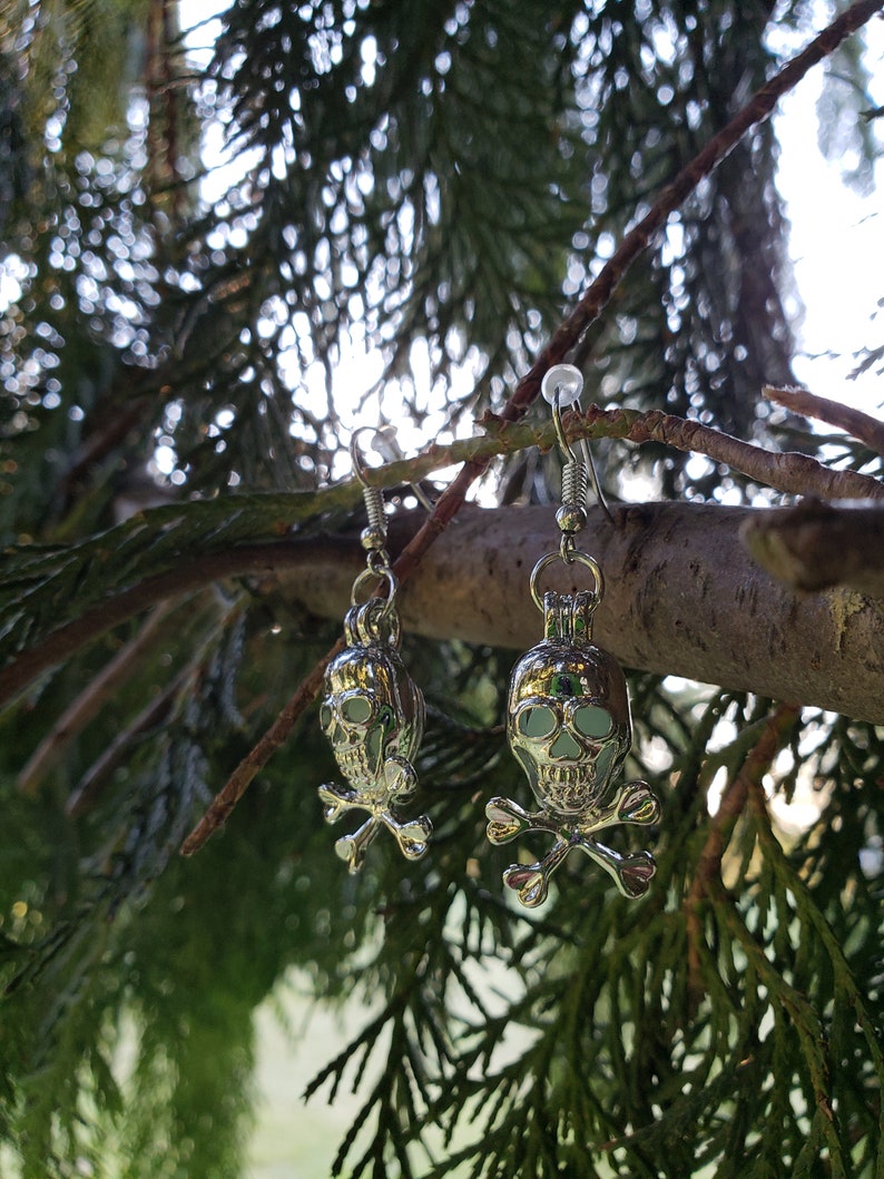 Tibetan Heart Bead Pair in Purple Crystal - Jesse James Beads