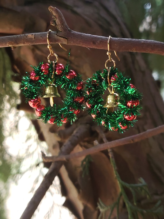 Tinsel shop hoop earrings