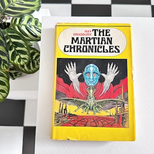 Vintage 1957 Ray Bradbury The Martian Chronicles early edition hardcover science fiction book w/ dust jacket Doubleday