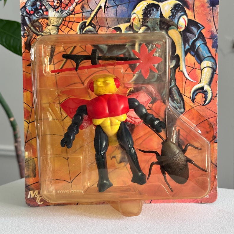 Bugmen Insecta Rare MOC Vintage 1983 Bugmen of Insecta King Stinga Action Figure Mint ...