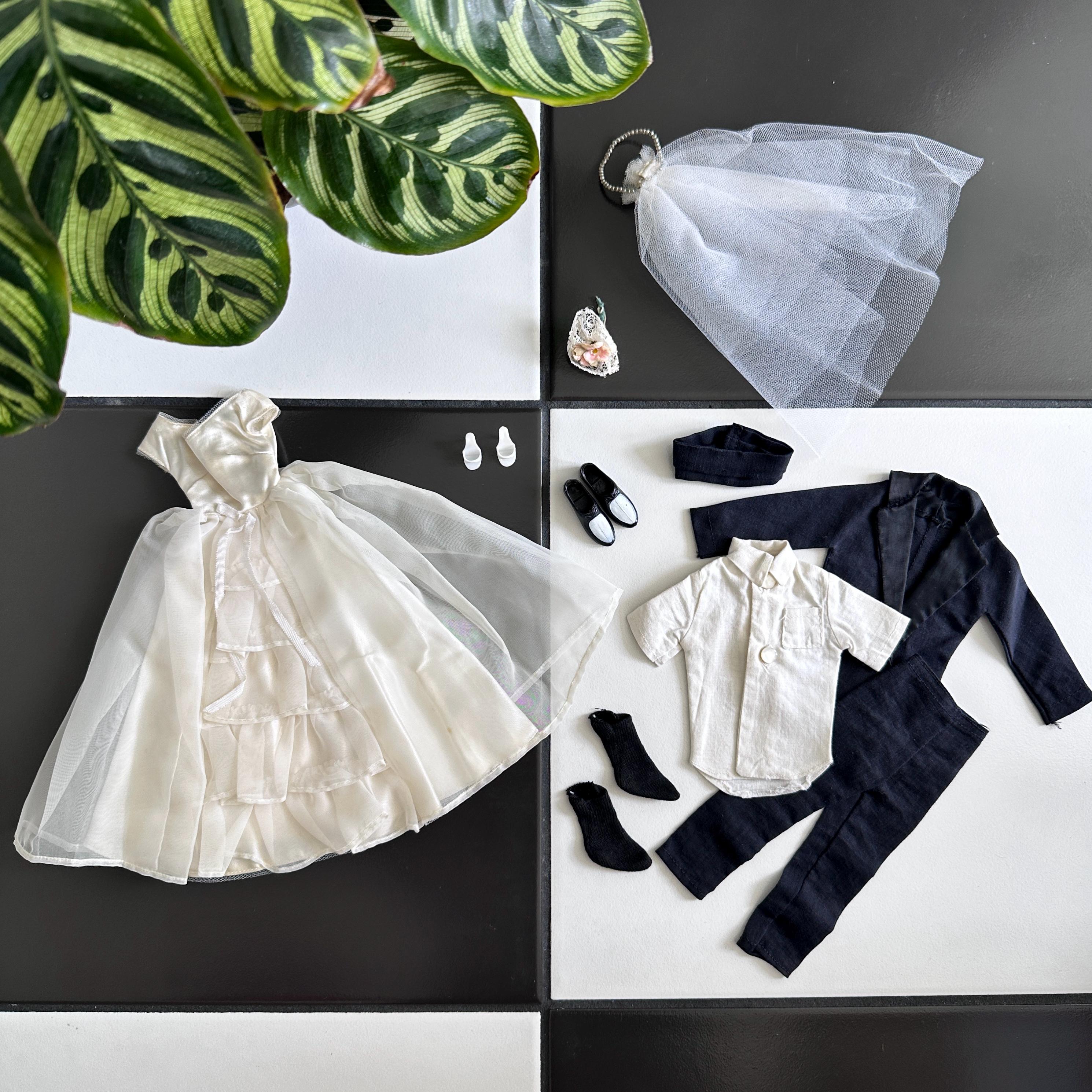 Bride's Dream Vintage Barbie Fashion 947 – Tenue Barbie 1963 Mattel