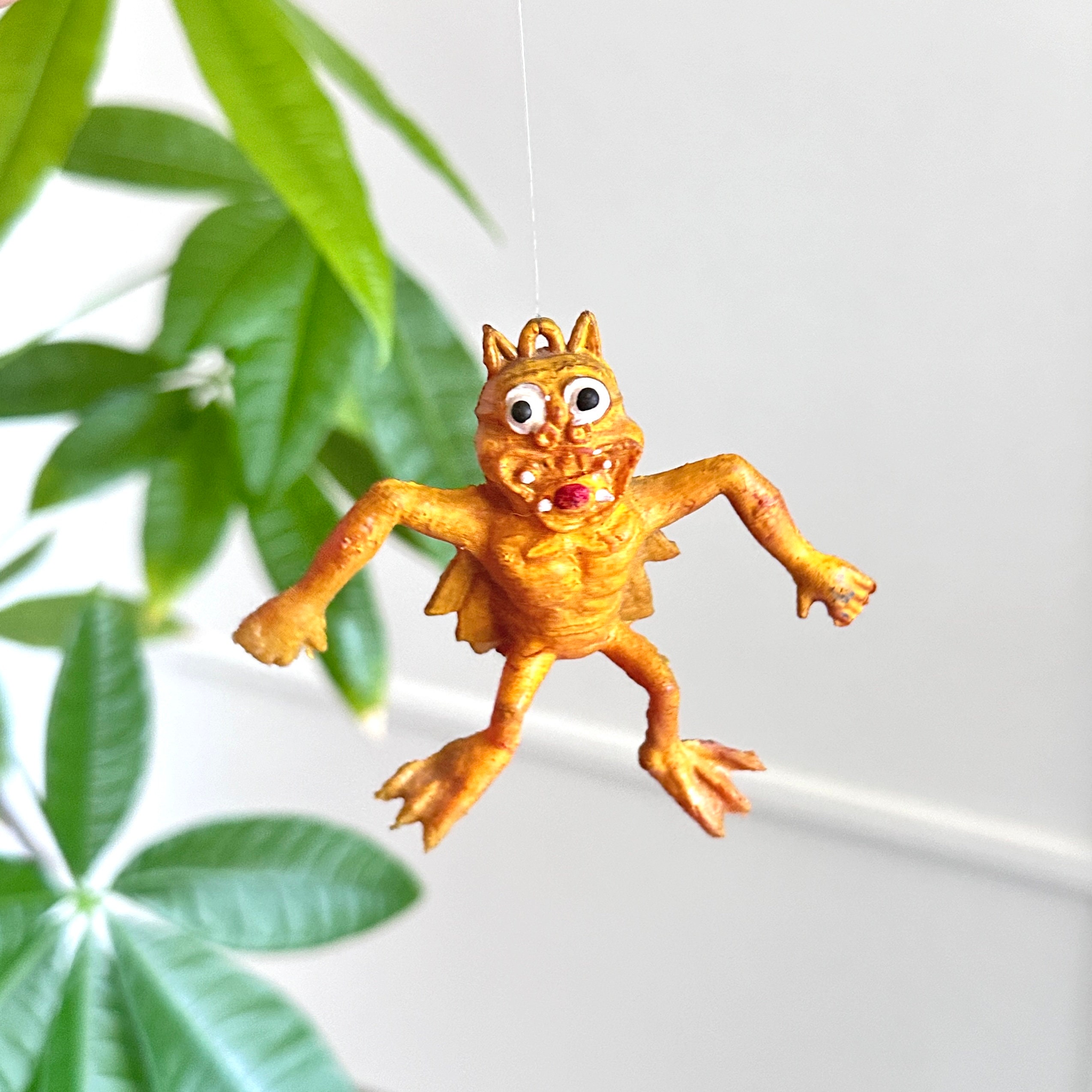 Rare Vintage 1960s Oily Jiggler Devil Demon Bat Monster Horror