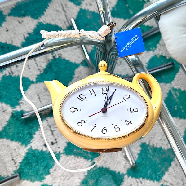 Teapot Wall Clock Etsy