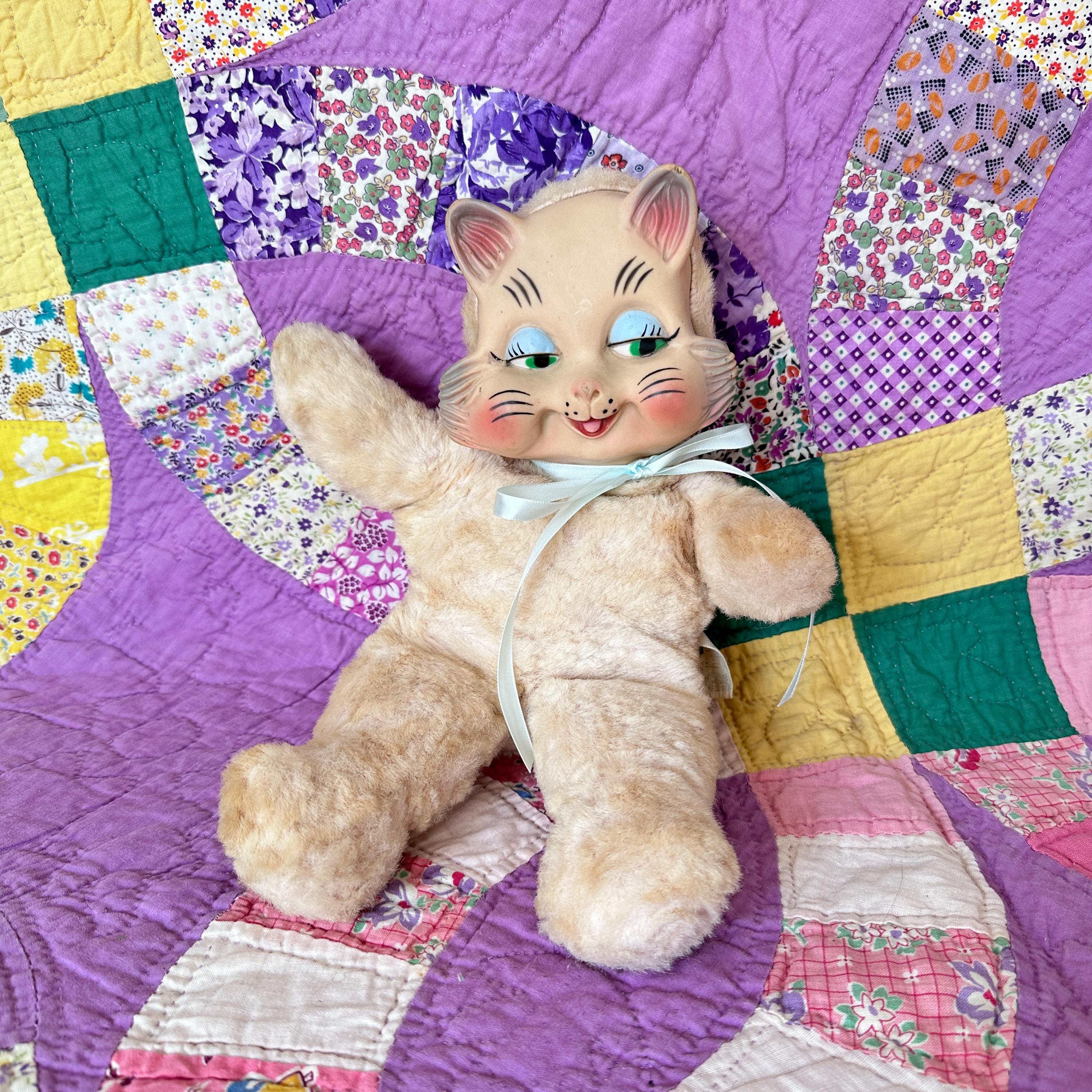 Vintage Knickerbocker Cat Plush - Etsy