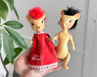 Cutest 3x Set Vintage 1966 Peanuts Pocket Dolls Schroeder