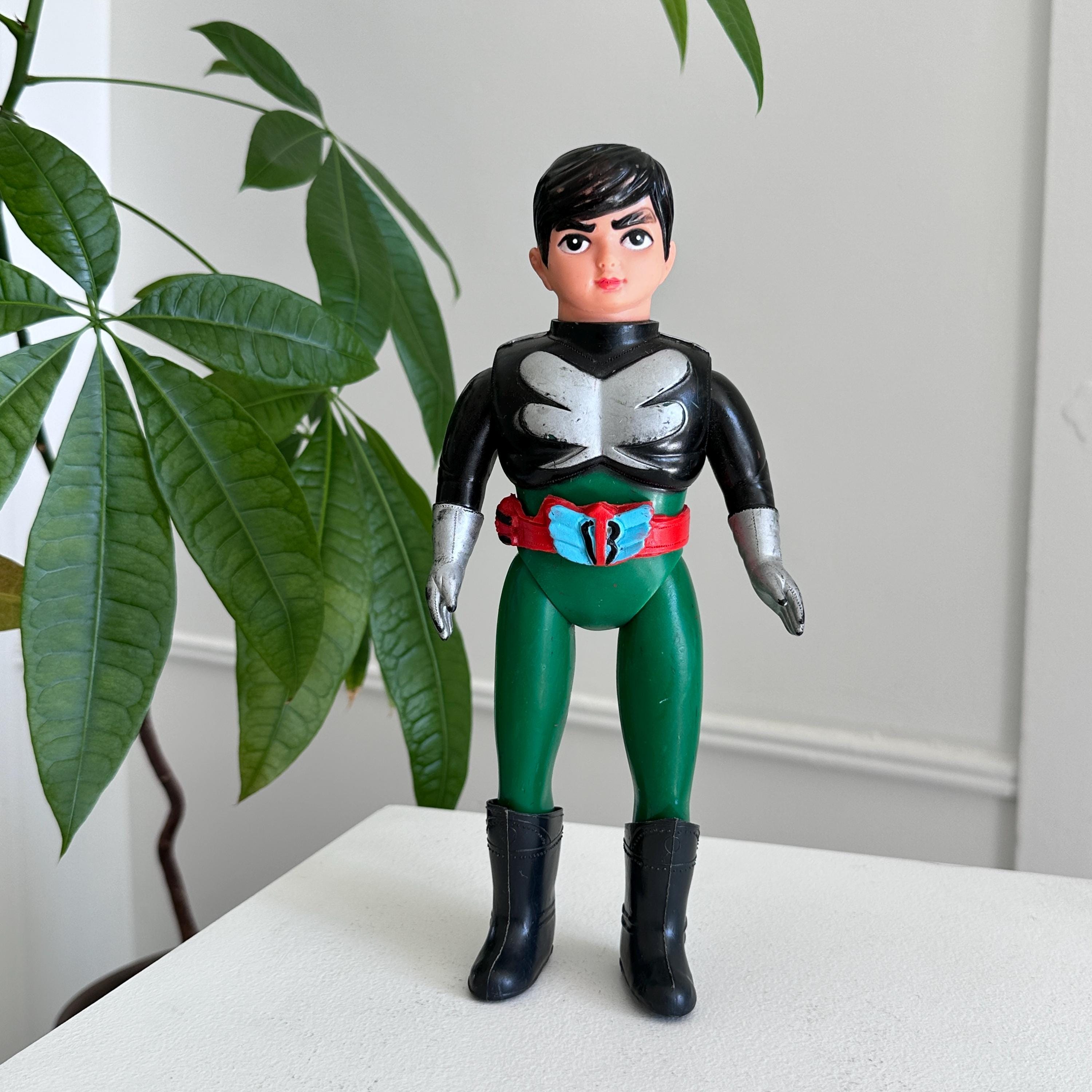 Vintage 1970s Chojin Barom 1 Sofubi Japan Soft Vinyl Figure Near