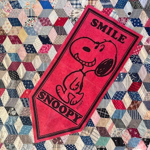 Vintage Peanuts Felt Banner - Etsy