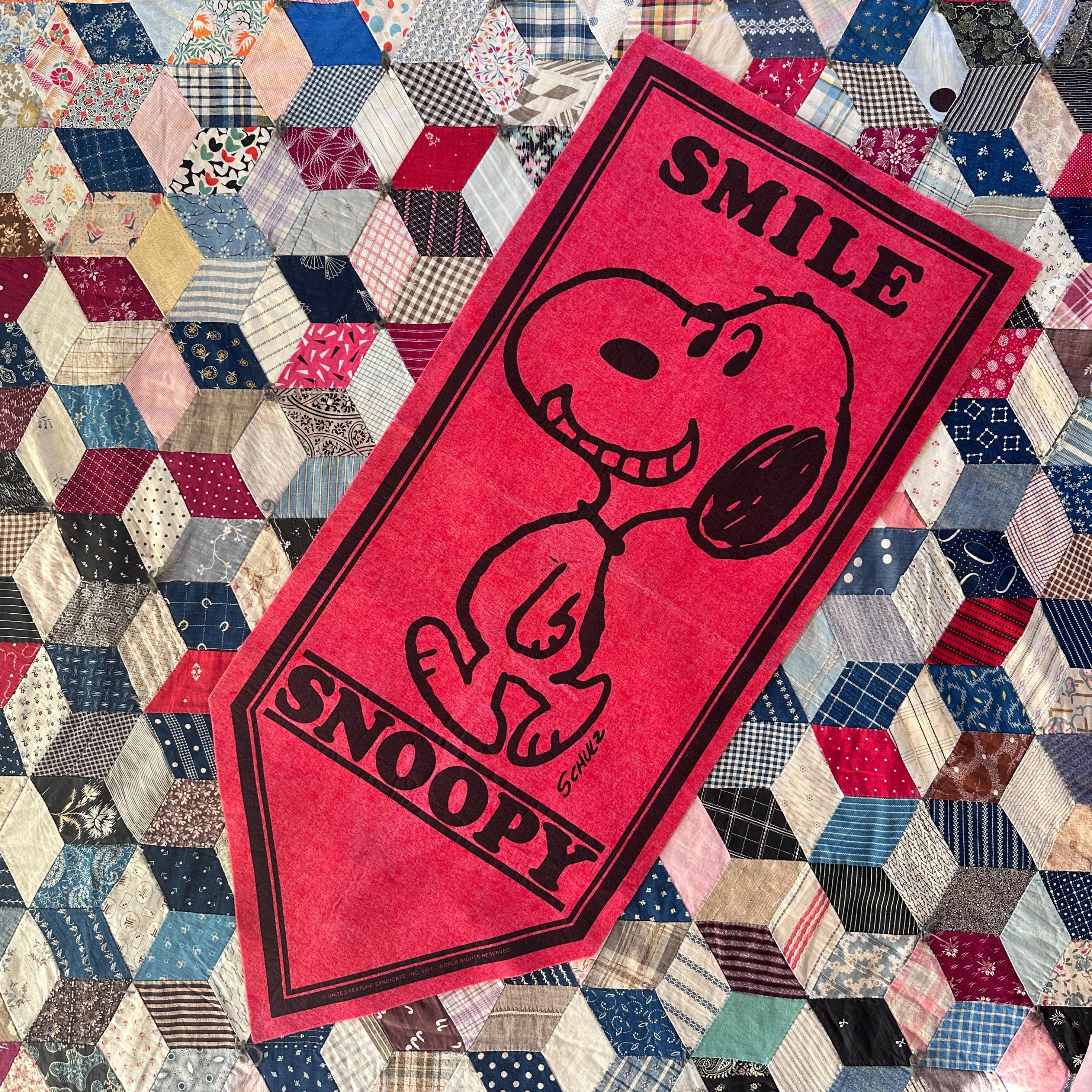 Vintage Peanuts Felt Banner - Etsy