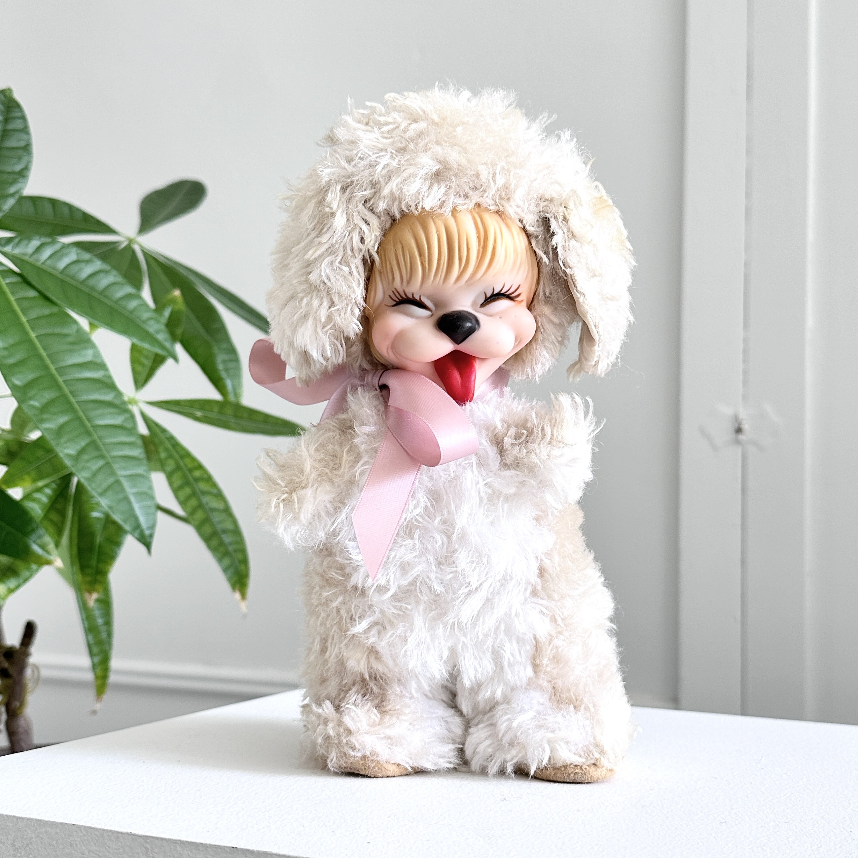 Vintage Rushton Star Creation Laughing Happy Puppy Rubber