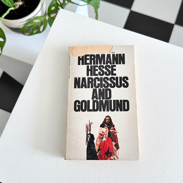 Vintage 1971 Herman Hesse Narcissus and Goldmund 1930s historical spiritual philosophical fiction Bantam paperback book novel