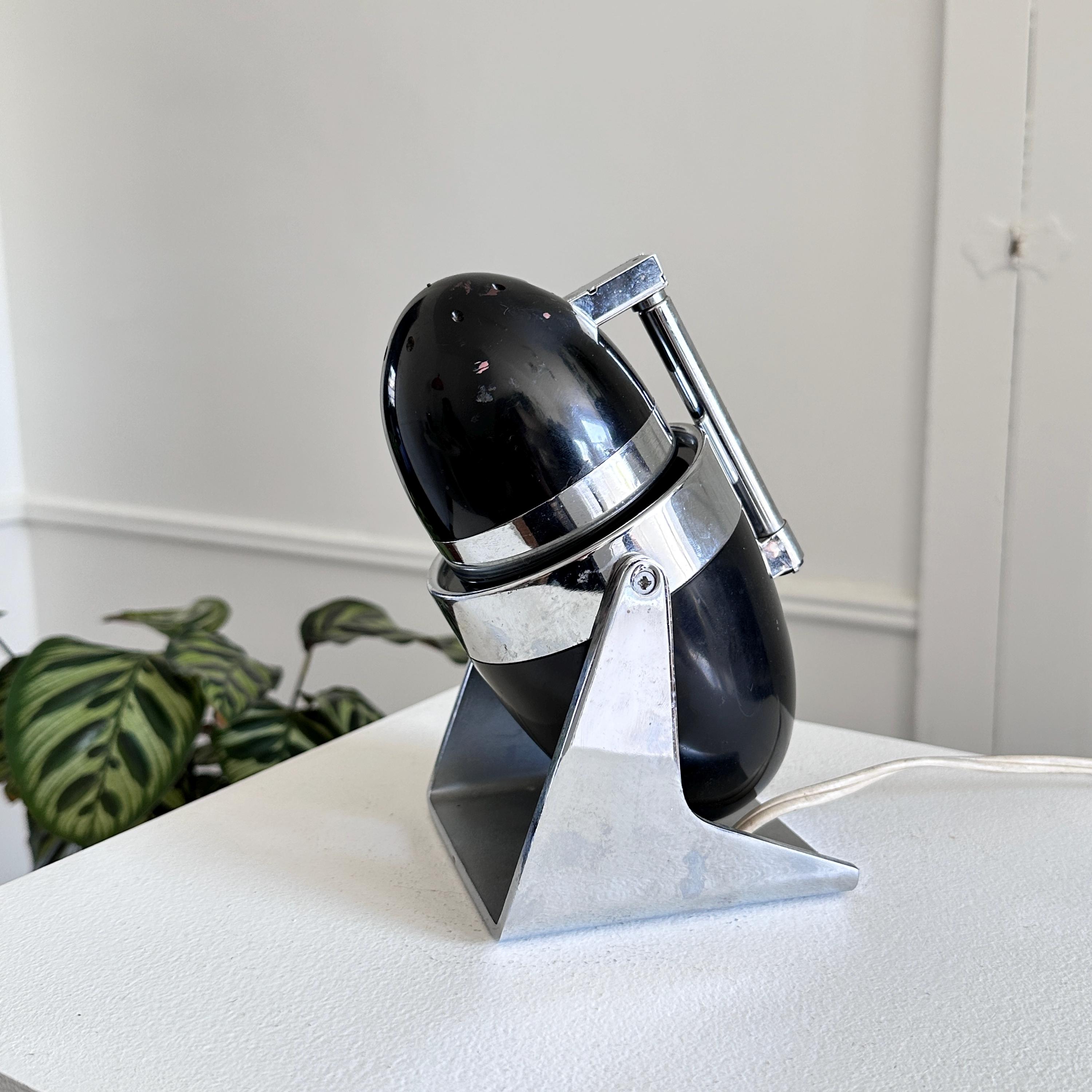 Vintage 1950s Hamilton Industries Bullet Space Age Black Chrome