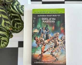 Vintage 1984 Dungeons and Dragons Duel of the Masters Chris Martindale an Endless Quest #21 TSR 1st print D&D PB illustrated Adventure Book
