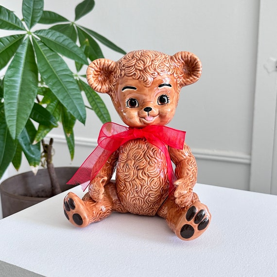 Vintage 1958 Sunny Bear Sun Rubber Company Ceramic Jointed Super