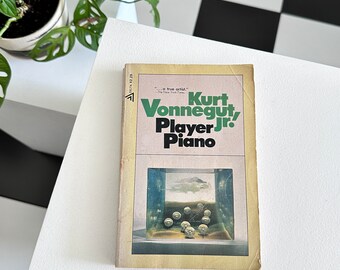 Vintage 1952 Kurt Vonnegut Player Piano trade paperback novel Delta Fiction science fiction book first edition 5th printing