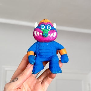 Vintage 1988 My Pet Monster Carl's Jr Karcher Mini Vinyl 4