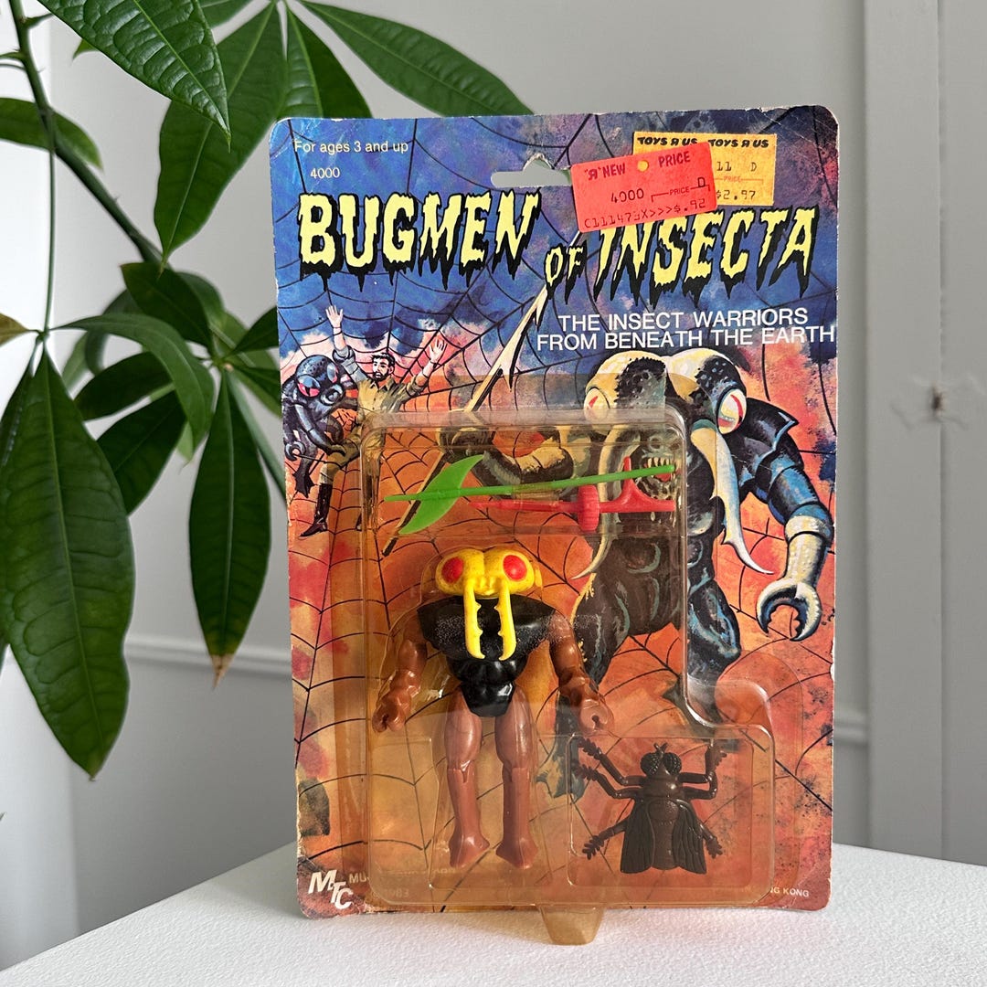 Rare MOC Vintage 1983 Bugmen of Insecta Elephas Stag Beetle Action ...