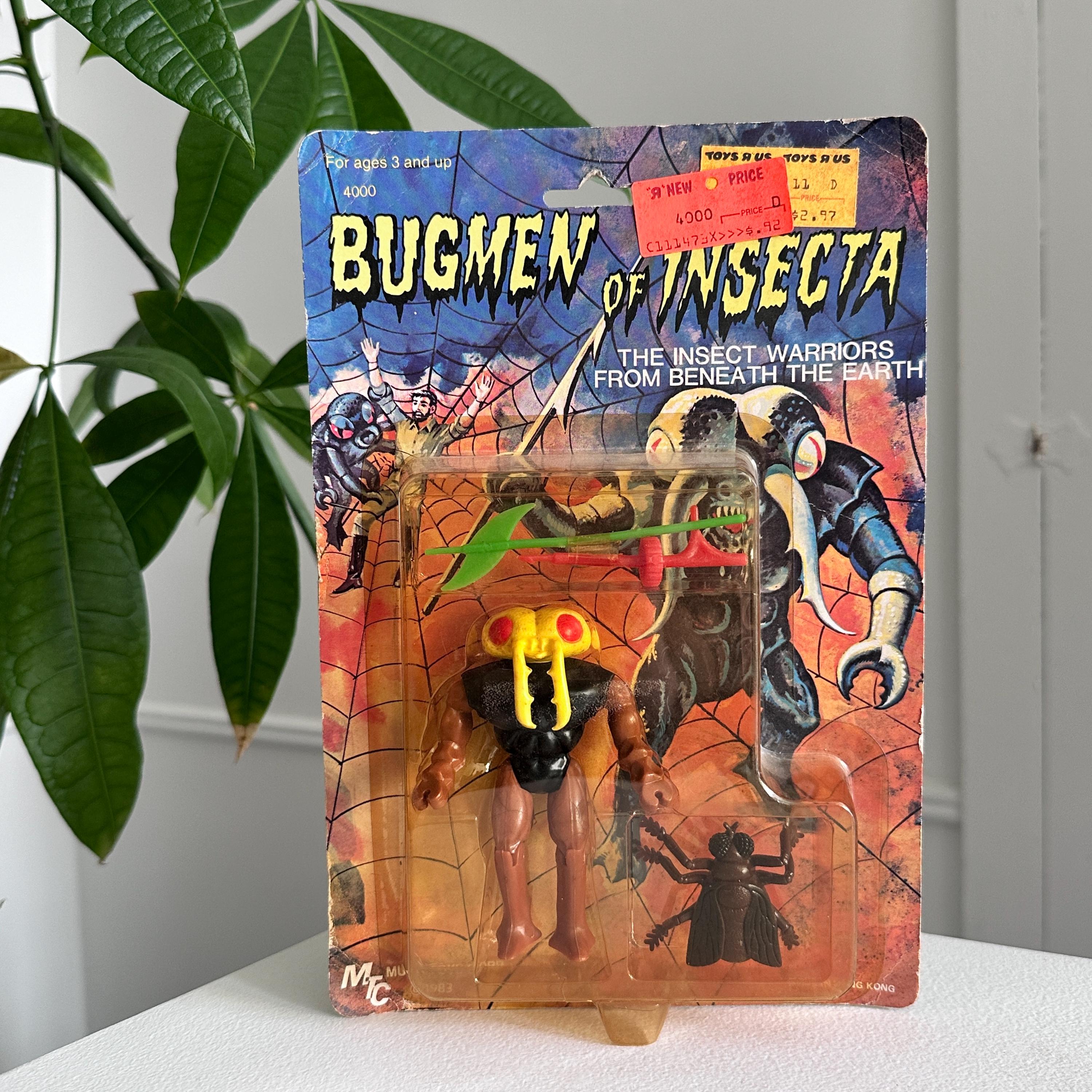 Bugmen Insecta Rare MOC Vintage 1983 Bugmen of Insecta Elephas Stag Beetle Action ...