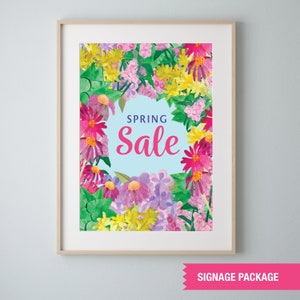 Retail Sale Sign SPRING Printable Download Boutiques Small Businesses