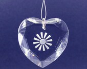Heart and Soul, Heart Suncatcher, Crystal and Hearts, Crystal Heart, Crystal Suncatcher, Sun Catcher, Sunsation