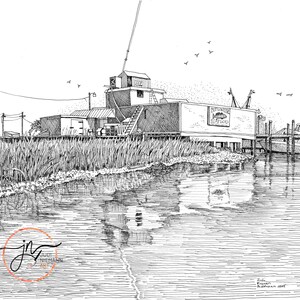Mott&#39;s Channel Seafood | Fine art Print | Wrightsville Beach NC