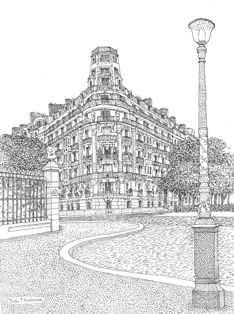Custom Pen and Ink | House Portrait | Detailed Home Drawing Commission ...