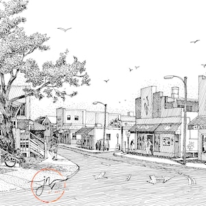 Wrightsville Beach NC Fine Art Print | Lumina Ave | Stone Street | Robert's Grocery | Wilmington NC | UNCW | Intracoastal | Christmas