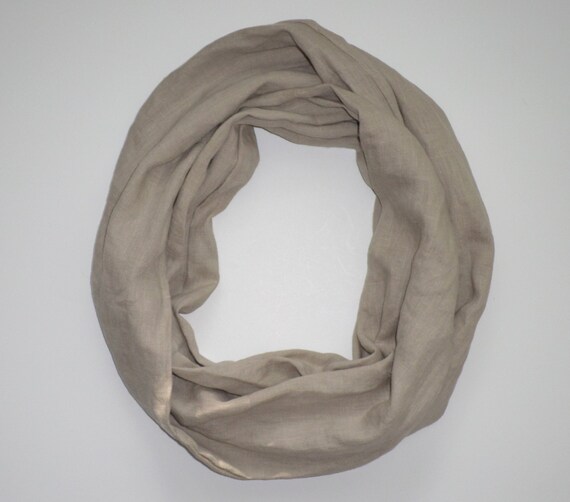 linen infinity scarf