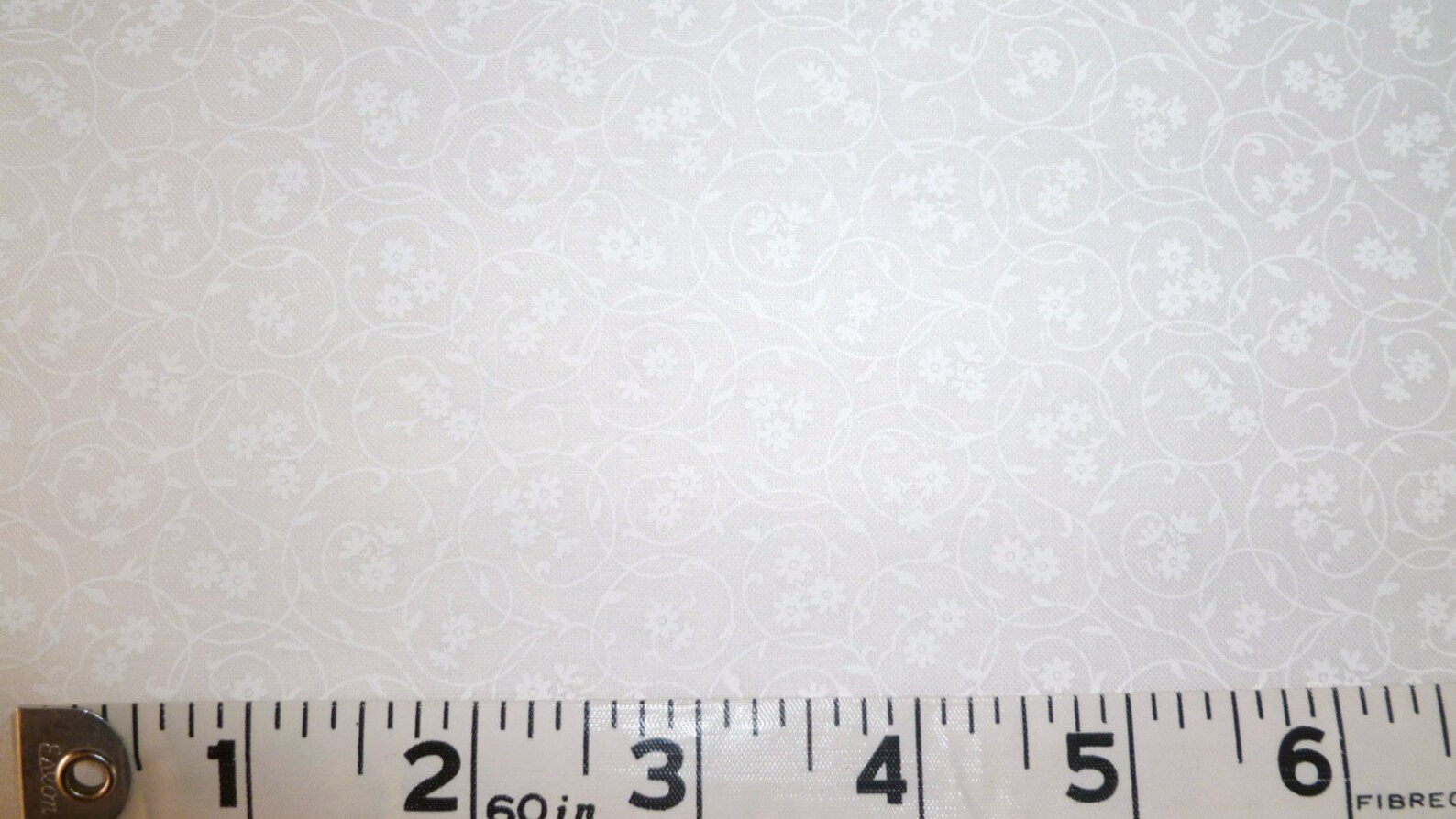 Quilt Cotton Fabric White on White Floral Prints Tone on Tone Etsy