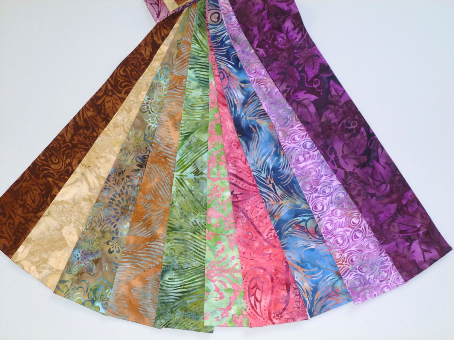 Bali Batik Hoffman Fabrics Jelly Roll Cotton Fabric 10 pieces Etsy