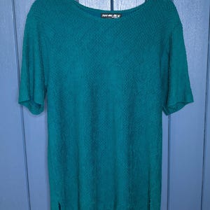 Vintage Textured Green Shirt 12 Large St Patricks Day Goblin Core Fairy Grunge