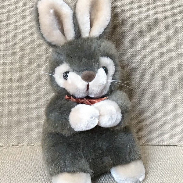 Vintage America Wego Plush Begging Bunny Rabbit Stuffed Animal Toy