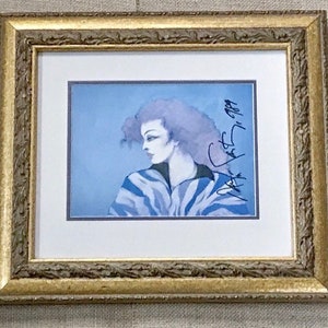 Vintage Serenity Art Print Ramon Santiago Signed Framed Rochester NY Artist