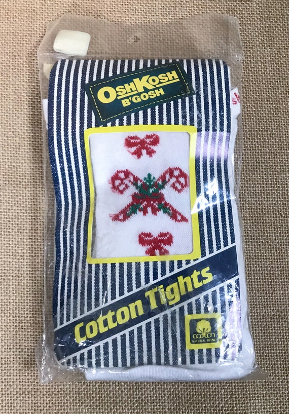 Rare Vintage Oshkosh Christmas Candy Cane Cotton T