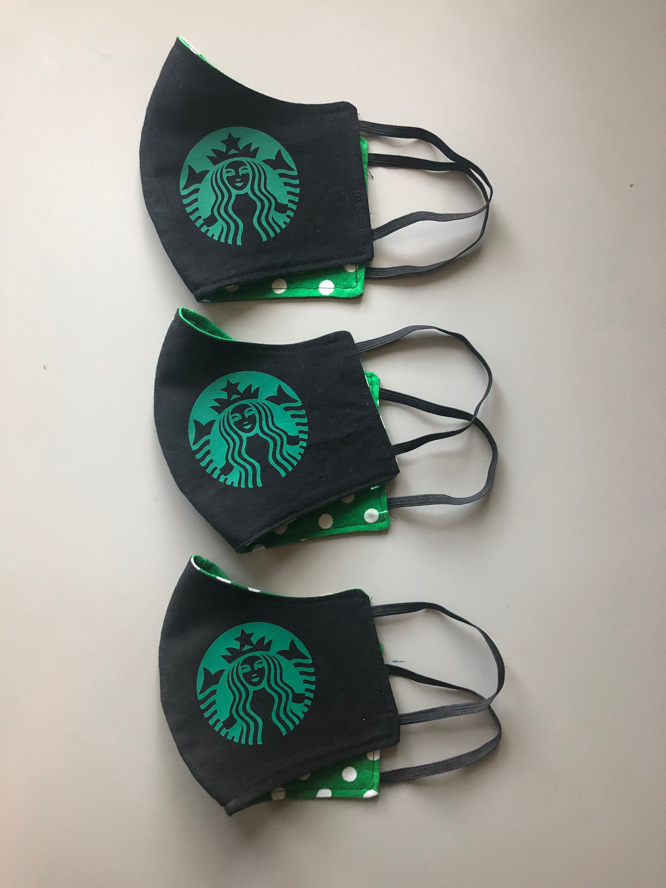 Fabric Face Mask Handmade Face Mask Mask Starbucks Etsy
